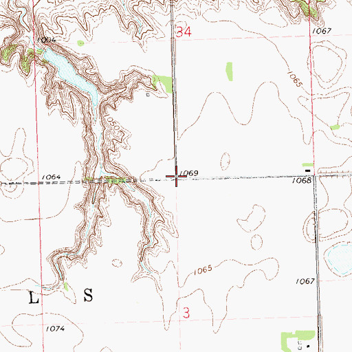 Topographic Map of School Number 15 (historical), MN