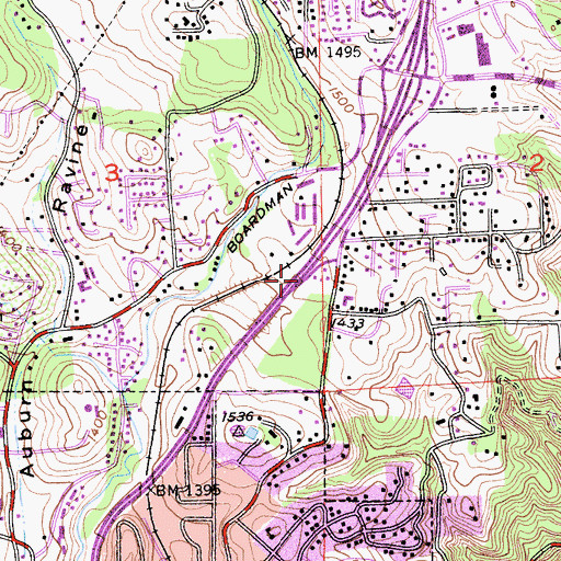 Topographic Map of Exit 120, CA