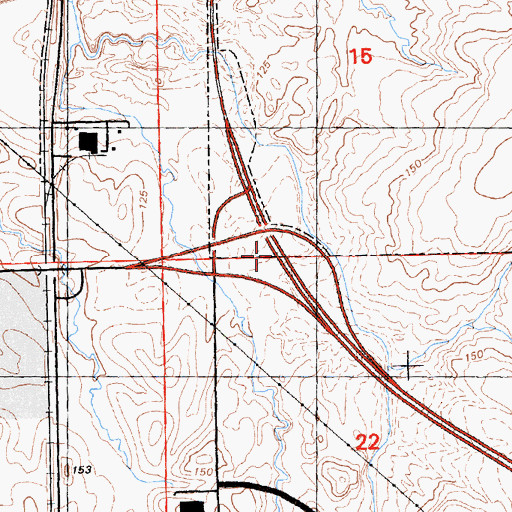 Topographic Map of Exit 309, CA
