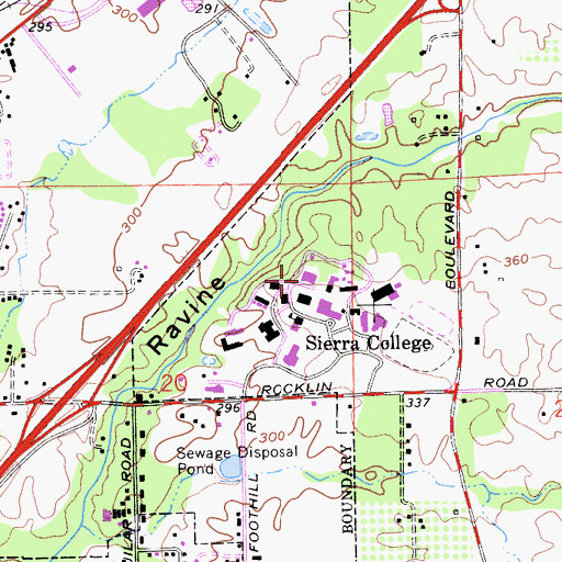 Topographic Map of Weaver Hall, CA