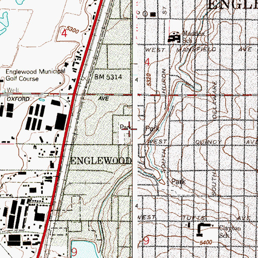 Topographic Map of Jason Park, CO