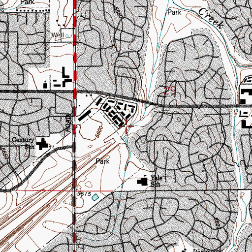 Topographic Map of Olympic Park, CO