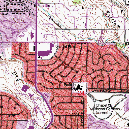 Topographic Map of Dream House Acres, CO