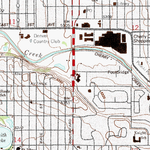 Topographic Map of Calvary Temple, CO