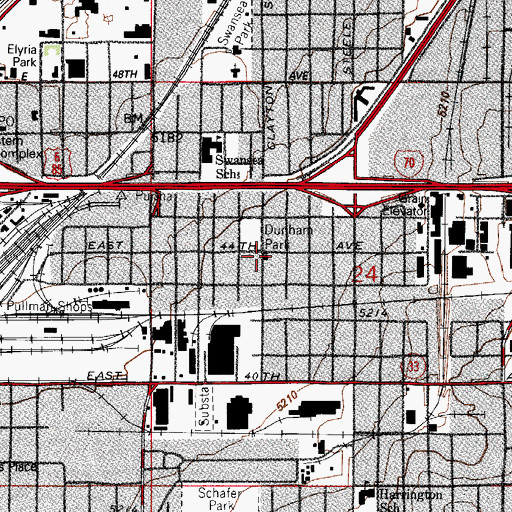 Topographic Map of Church of Christ, CO