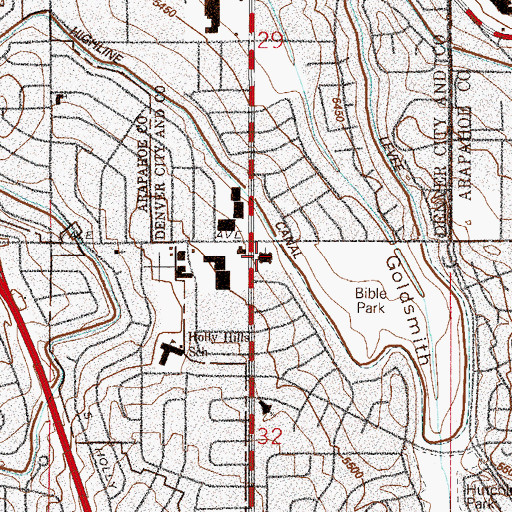 Topographic Map of Church of Jesus Christ of Latter - Day Saints, CO