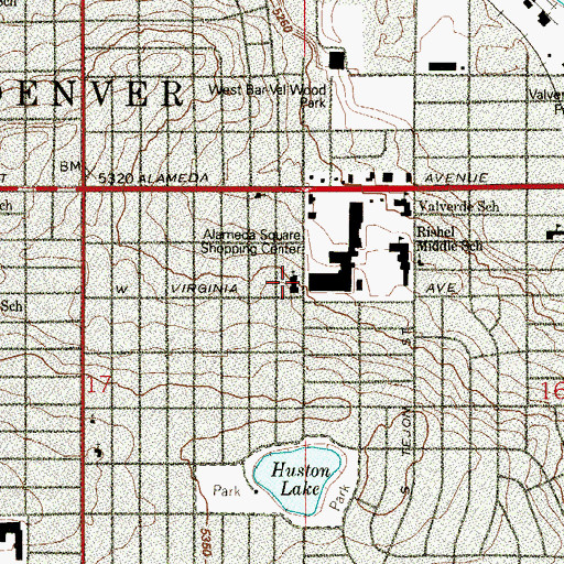 Topographic Map of Church of Jesus Christ of Latter - Day Saints, CO