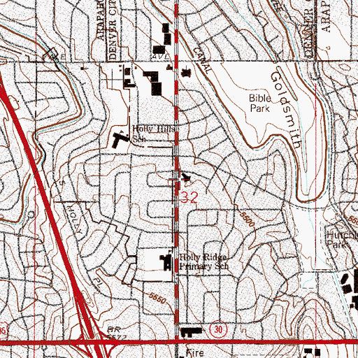 Topographic Map of Church of the Risen Christ, CO