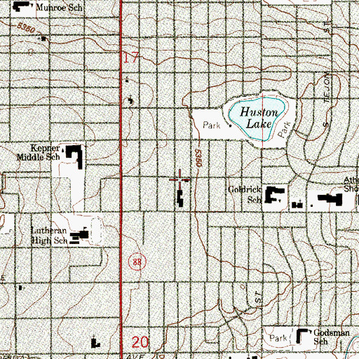Topographic Map of Daybreak Outreach Church, CO