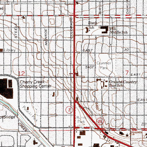 Topographic Map of Church of the Epiphany, CO