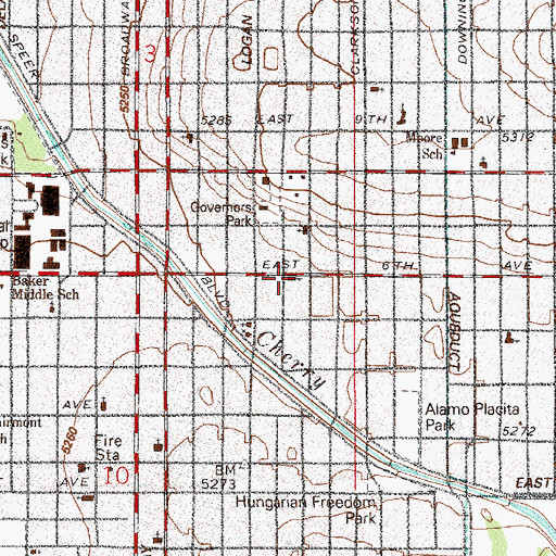 Topographic Map of Ethiopian Tewahedo Kidane Meheret Church, CO