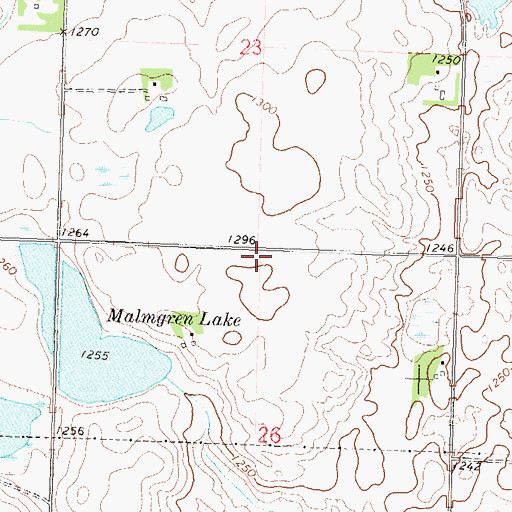 Topographic Map of School Number 44 (historical), MN