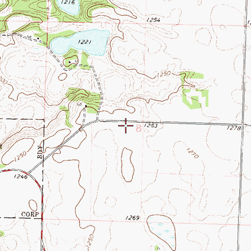 Topographic Map of School Number 35 (historical), MN