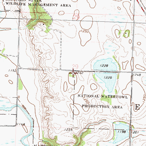 Topographic Map of School Number 32 (historical), MN