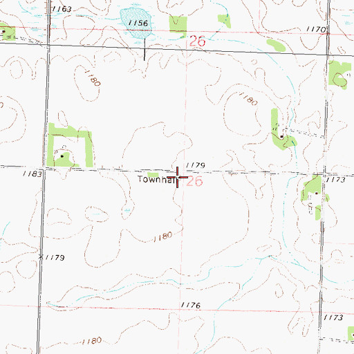 Topographic Map of School Number 14 (historical), MN