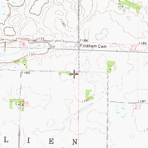 Topographic Map of School Number 67 (historical), MN