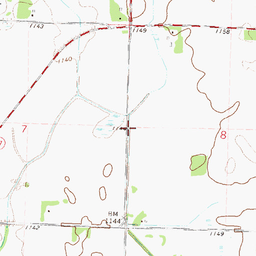 Topographic Map of School Number 23 North (historical), MN