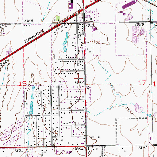 Topographic Map of Andover Fire and Rescue Department, KS