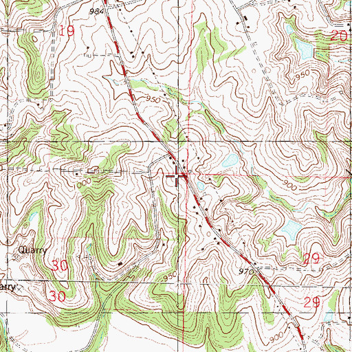 Topographic Map of Atchison County Fire District 3, KS