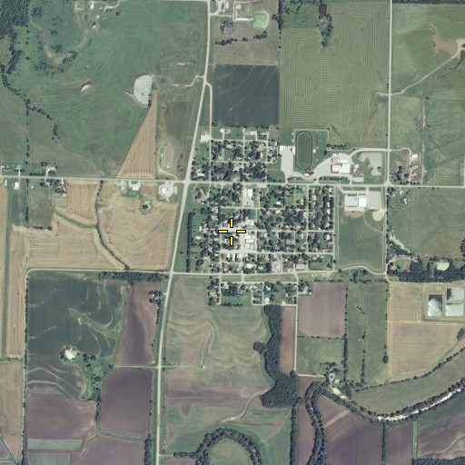 Aerial/Satellite Image of Bourbon County Fire District 3 Station 1, KS