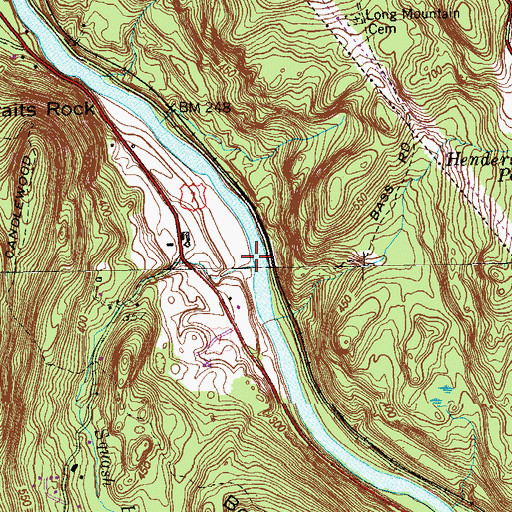 Topographic Map of Squash Hollow Brook, CT