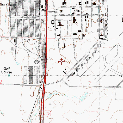 Topographic Map of Forbes Field Metropolitan Topeka Airport Authority Fire Department, KS