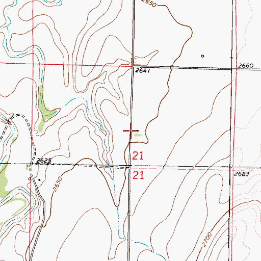 Topographic Map of Garfield Township Fire Department Station 2, KS