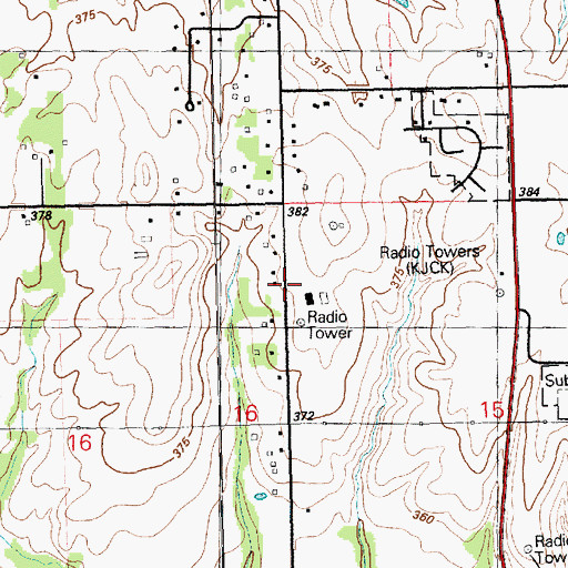 Topographic Map of Geary County Rural Fire Department Station 3, KS