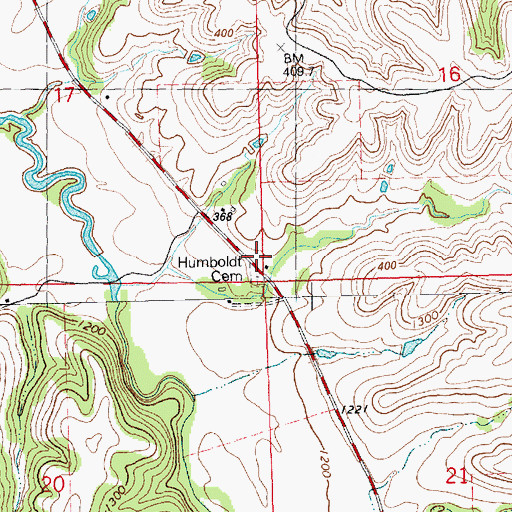 Topographic Map of Geary County Rural Fire Department Station 6, KS