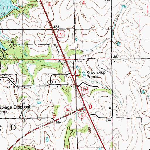 Topographic Map of Geary County Rural Fire Department Station 9, KS