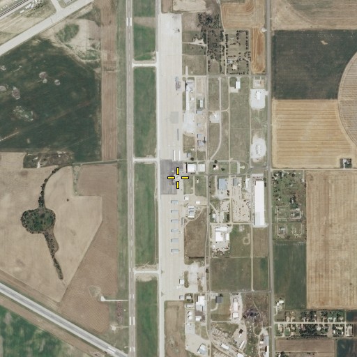 Aerial/Satellite Image of Great Bend Fire Department Station 3, KS