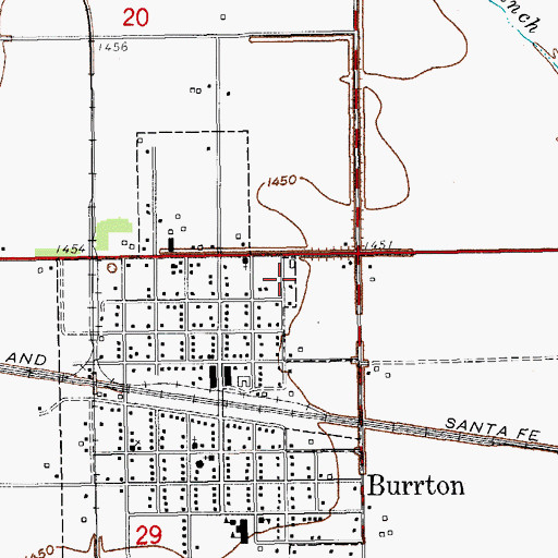 Topographic Map of Harvey Fire District 5, KS