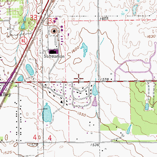Topographic Map of Hutchinson Fire Department Station 7, KS
