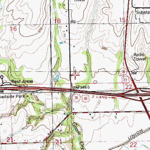Topographic Map of Junction City Fire Department Station 2, KS