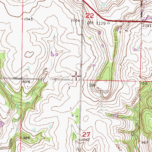 Topographic Map of Kanawaka Township Fire Department, KS