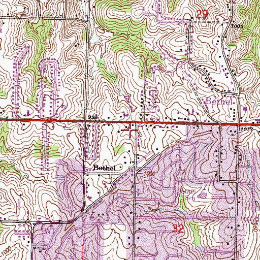 Topographic Map of Kansas City Kansas Fire Department Station 4, KS