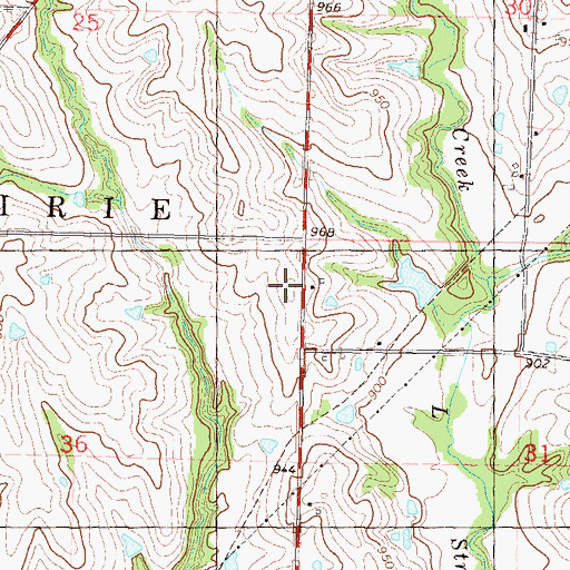 Topographic Map of Leavenworth County Fire District 1 Station 2, KS