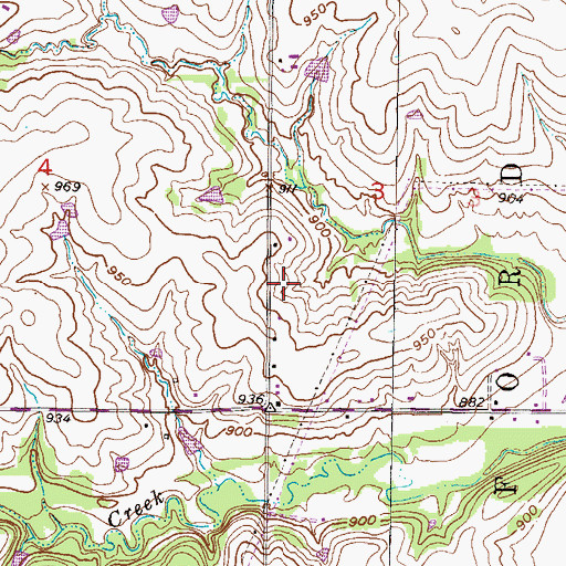 Topographic Map of Leawood Fire Department Station 3, KS