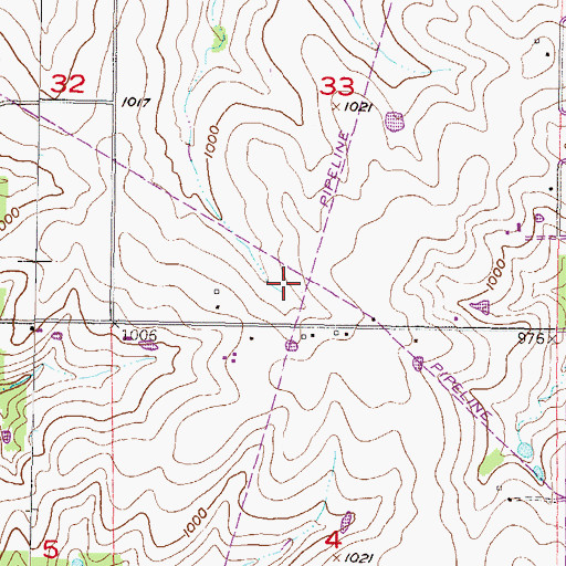 Topographic Map of Lenexa Fire Department Station 3, KS