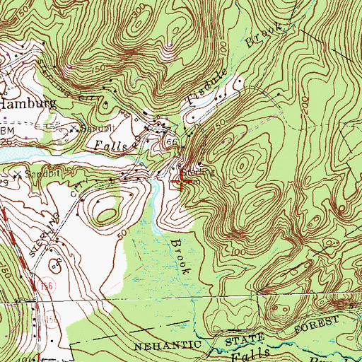 Topographic Map of Sterling Cemetery, CT