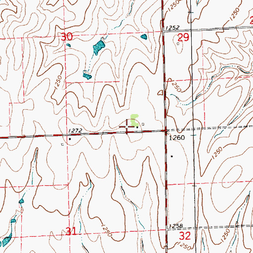 Topographic Map of Miltonvale Rural Fire Department Station 3, KS