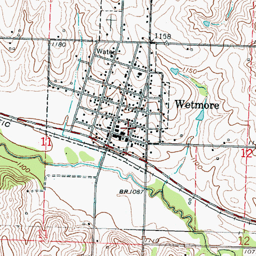 Topographic Map of Nemaha County Rural Fire District 3, KS