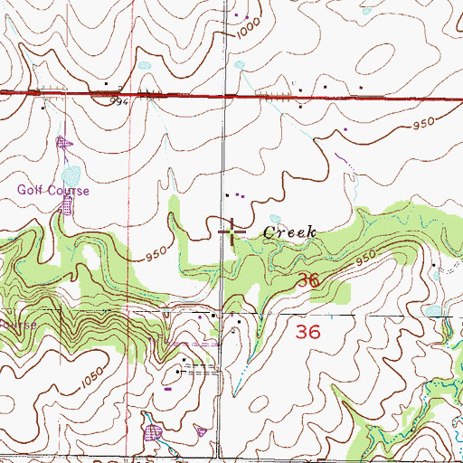 Topographic Map of Overland Park Fire Department Station 3, KS