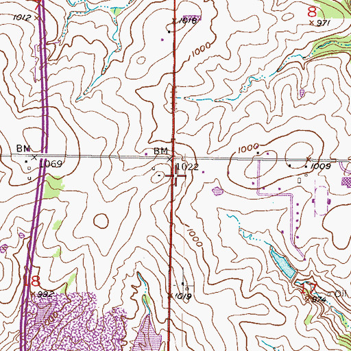 Topographic Map of Overland Park Fire Department Station 5, KS