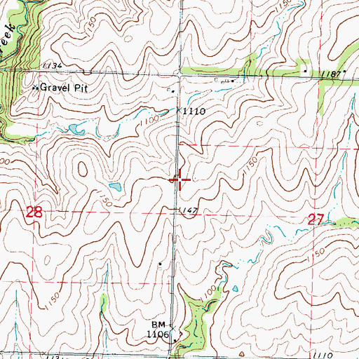 Topographic Map of Potawatomi Tribal Fire Department, KS