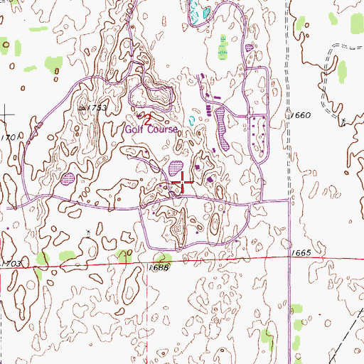 Topographic Map of Reno County Fire District 3 Station 2, KS
