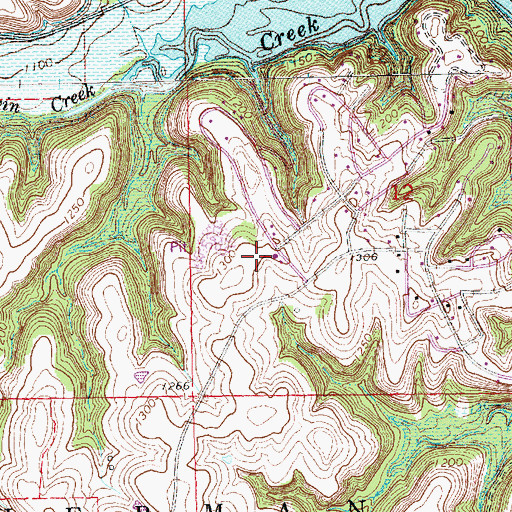 Topographic Map of Riley County Fire District 1 Station 10, KS