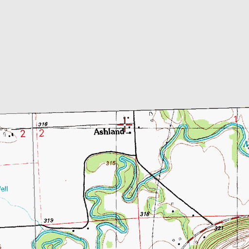 Topographic Map of Riley County Fire District 1 Station 2, KS