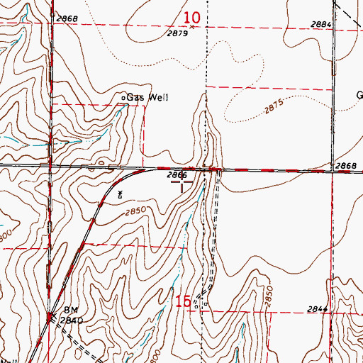 Topographic Map of Seward County Fire Department - Cimmaron Station, KS