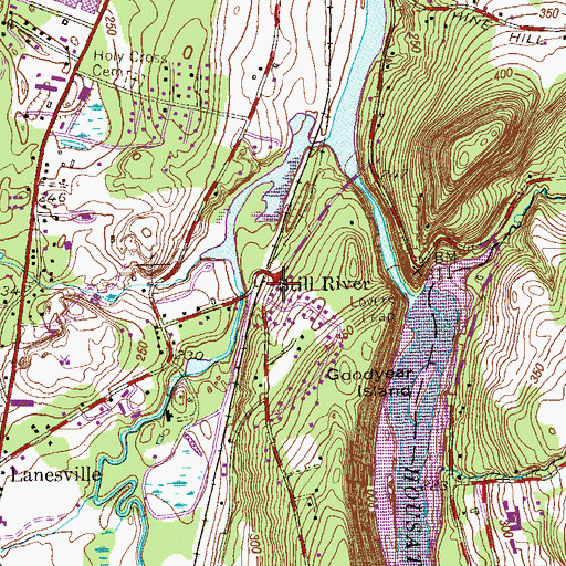 Topographic Map of Still River, CT